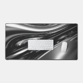 Blasen von Silbermetall Schreibtischunterlage (Tastatur & Maus)