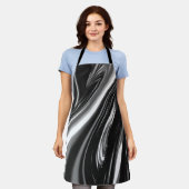 Blasen von Silbermetall Schürze (Getragen)