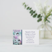 Blasen-Waschanlage-Visitenkarte-Schablone Visitenkarte (Stehend Vorderseite)