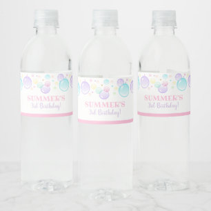 Blasen Wasser Flaschen Labels Sommer Wasserflaschenetikett