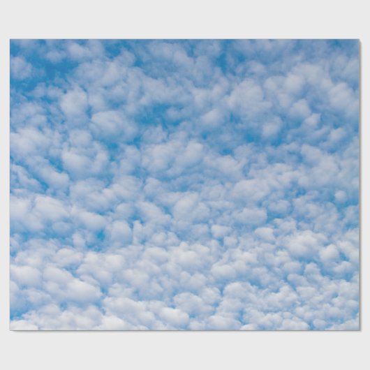 Blasen Wolken in Blue Sky Nature Foto Mammatus Geschenkpapier (Flach)