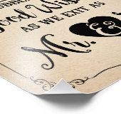 Blasen-Zeichen Hochzeit oder Party-Zeichen Fotodruck (Ecke)