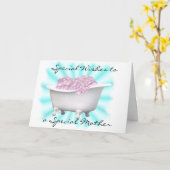 Blasen zur Mama anpassen Karte (Gelbe Blume)