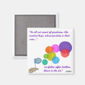 Blasenbläschen (Regenbogen) Magnet (Vorderseite/Rückseite)