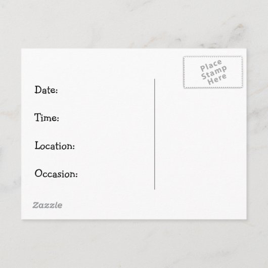 Blasenblasen von Mädchen: Einladung zur Geburtstag (Rückseite)