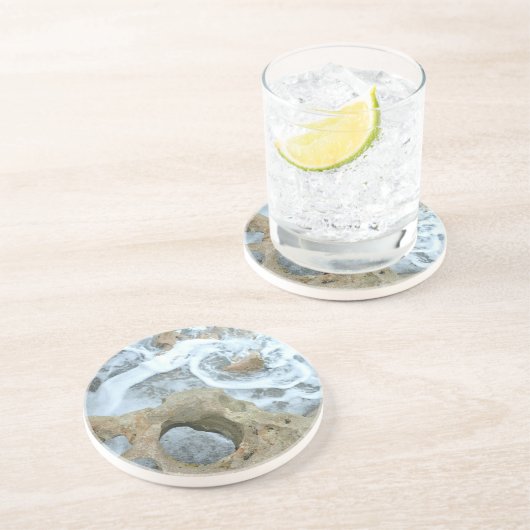 Blasende Felsen Jupiter Florida Sandstein Getränkeuntersetzer (Seite)