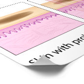 Blasenhaut mit Bruchkerbe Poster (Ecke)