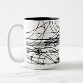 Blasenkammerbahnen Zweifarbige Tasse (Links)