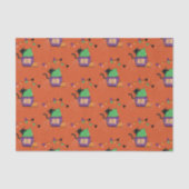 Blasenkatze, Halloween-Zwirnpapier Seidenpapier (Vorderseite)