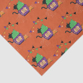 Blasenkatze, Halloween-Zwirnpapier Seidenpapier (Ausschnitt)