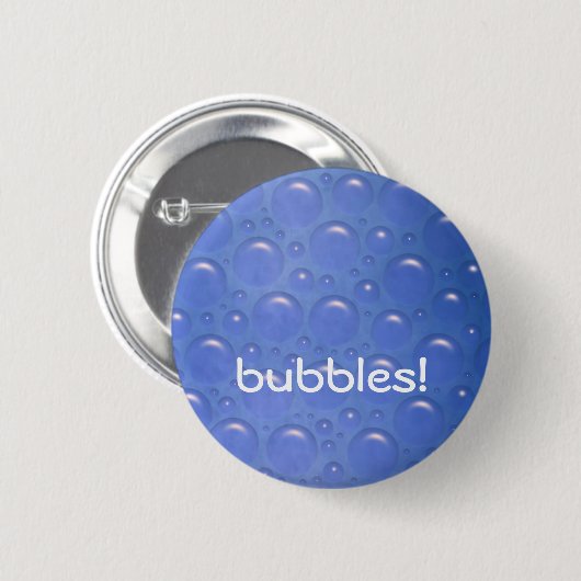 Blasenknopfblau Button (Vorne & Hinten)