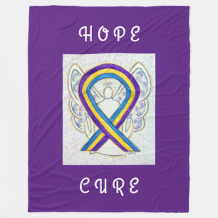 Blasenkrebs-Bewusstsein Ribbon Art Chemo Blanket Fleecedecke