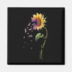 Blasenkrebs Bewusstsein Sonnenblumen Shirt Magnet