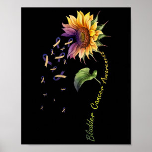 Blasenkrebs Bewusstsein Sonnenblumen Shirt Poster