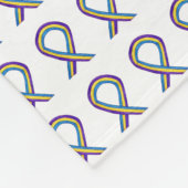 Blasenkrebs-Bewusstseinsband-Fleece-Decken Fleecedecke (Ecke)
