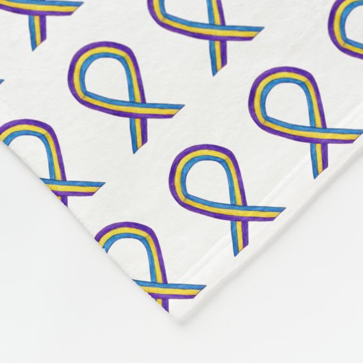 Blasenkrebs-Bewusstseinsband-Fleece-Decken Fleecedecke (Ecke)