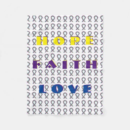 Blasenkrebs-Bewusstseinsband-Fleece-Decken Fleecedecke (Vorderseite)