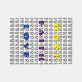 Blasenkrebs-Bewusstseinsband-Fleece-Decken Fleecedecke (Vorderseite (Horizontal))