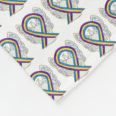 Blasenkrebs-Bewusstseinsband-Fleece-Decken Fleecedecke (Ecke)