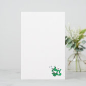 Blasenkrokodil Briefpapier (Stehend Vorderseite)