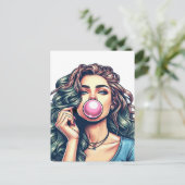 Blasenkunstkunst Postkarte (Stehend Vorderseite)