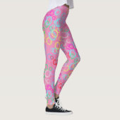 Blasenmuster 02.b Pink BG Leggings (Rechts)