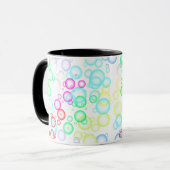 Blasenmuster 02.b Weißes BG Tasse (Vorderseite Links)