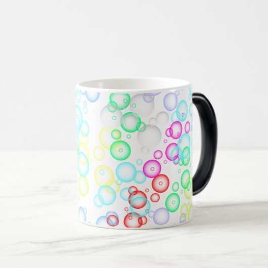 Blasenmuster 02.b Weißes BG Verwandlungstasse (VorderseiteRechts)