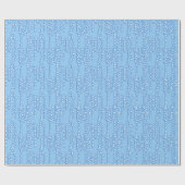 Blasenstrom, hellblaue Farbtöne Geschenkpapier (Flach)