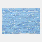 Blasenstrom, hellblaue Farbtöne Geschirrtuch (Horizontal)