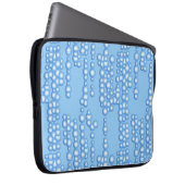 Blasenstrom, hellblaue Farbtöne Laptopschutzhülle (Vorne Rechts)