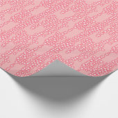 Blasenstrom, Korallenrosa Geschenkpapier (Ecke)