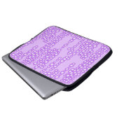 Blasenstrom, Lavendelfarben Laptopschutzhülle (Vorne Knopf)
