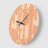 Blasenstrom, Pfirsich Große Wanduhr (Winkel)