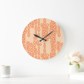 Blasenstrom, Pfirsich Große Wanduhr (Zuhause)