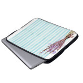 Bläserblauer Pflanze Laptopschutzhülle (Vorne Knopf)