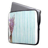 Bläserblauer Pflanze Laptopschutzhülle (Vorderseite Links)