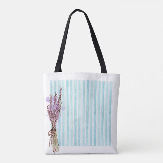 Bläserblauer Pflanze Tasche (Rückseite)