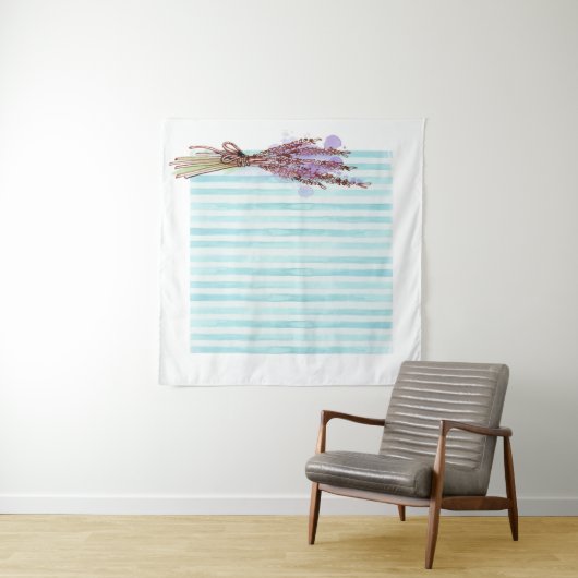 Bläserblauer Pflanze Wandteppich (Beispiel (Horizontal))