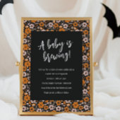 Bläserblütenbrauen-Kinderdusche Einladung