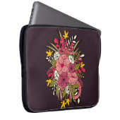 Bläserbotanische Handgezeichnete Vintage Keule Laptopschutzhülle (Vorne Rechts)