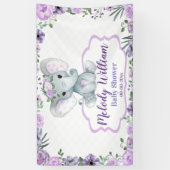 Bläserelementar Lila Schild rustikale Hintergrundd (Vertikal)