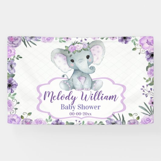 Bläserelementar Lila Schild rustikale Hintergrundd (Horizontal)