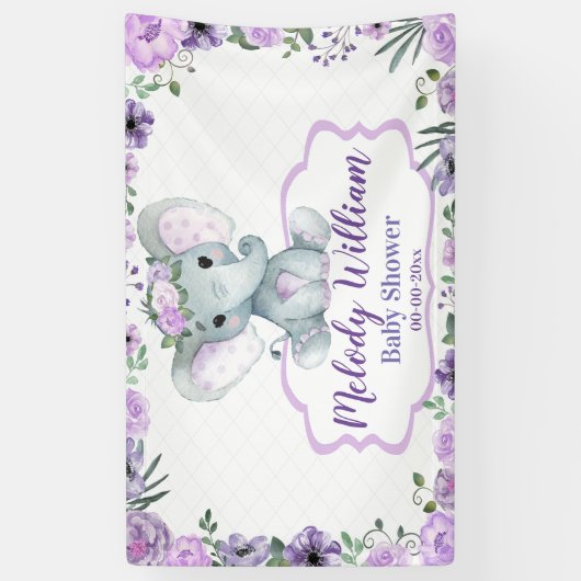 Bläserelementar Lila Schild rustikale Hintergrundd (Vertikal)