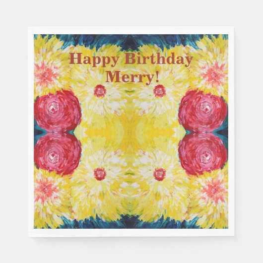 Bläserexplosion Serviette (Vorderseite)