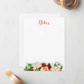 Bläserfarbene Blütenschrift Mitteilungskarte (Vorderseite/Rückseite Beispiel)