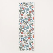 Bläserfarbene, fröhliche blaue Orangen-Blume Yogamatte (Vorderseite)