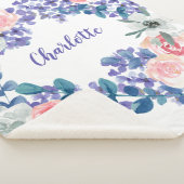 Bläserfarbene, individuell anpassbare Mädchenname Sherpadecke (3/4)