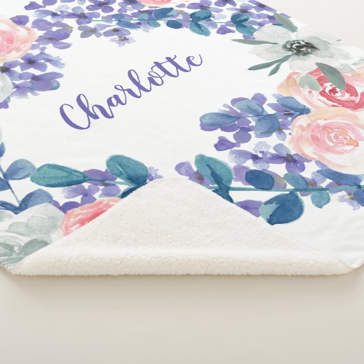 Bläserfarbene, individuell anpassbare Mädchenname Sherpadecke (3/4)