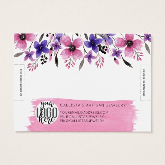 Bläserfarbene Pinselstriche (Rückseite)